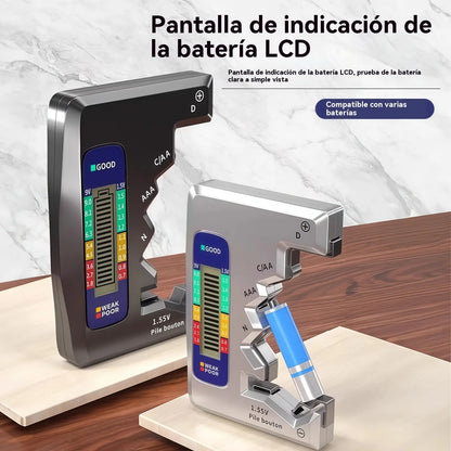 Comprobador de baterías multifuncional | Varios medidores de voltaje de batería | Detección rápida del nivel de batería