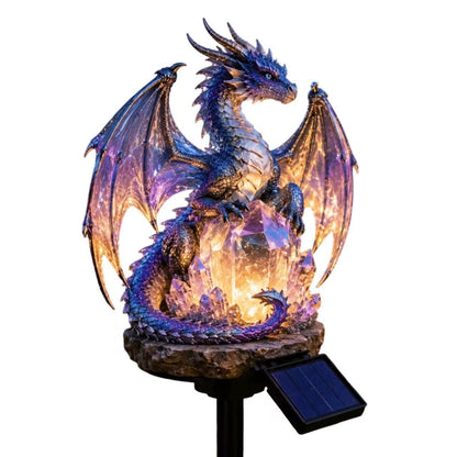 🐉Lámpara solar de jardín Dragon Legacy – Edición Golden Ember