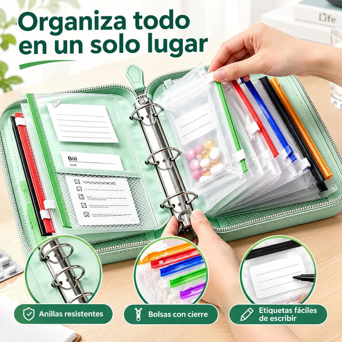 🧳 Organizador multifuncional de silicona: ¡Pastillas, joyas y monedas, todo perfectamente organizado en un solo lugar! 💎✨