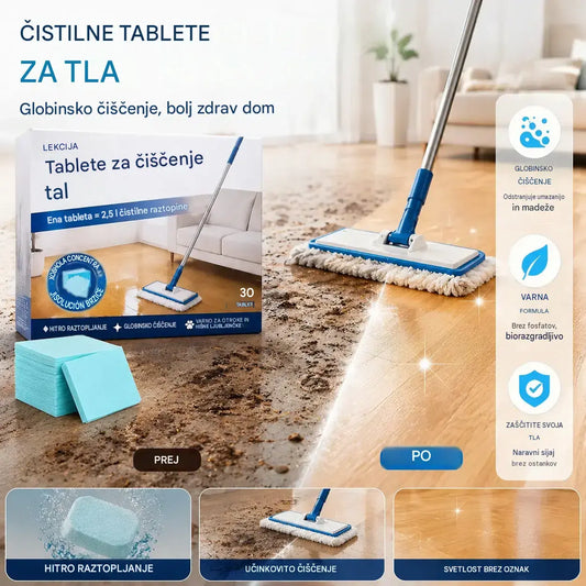 💦🏡【3 pakiranja, skupaj 90 listov】Vodotopni robčki za čiščenje tal