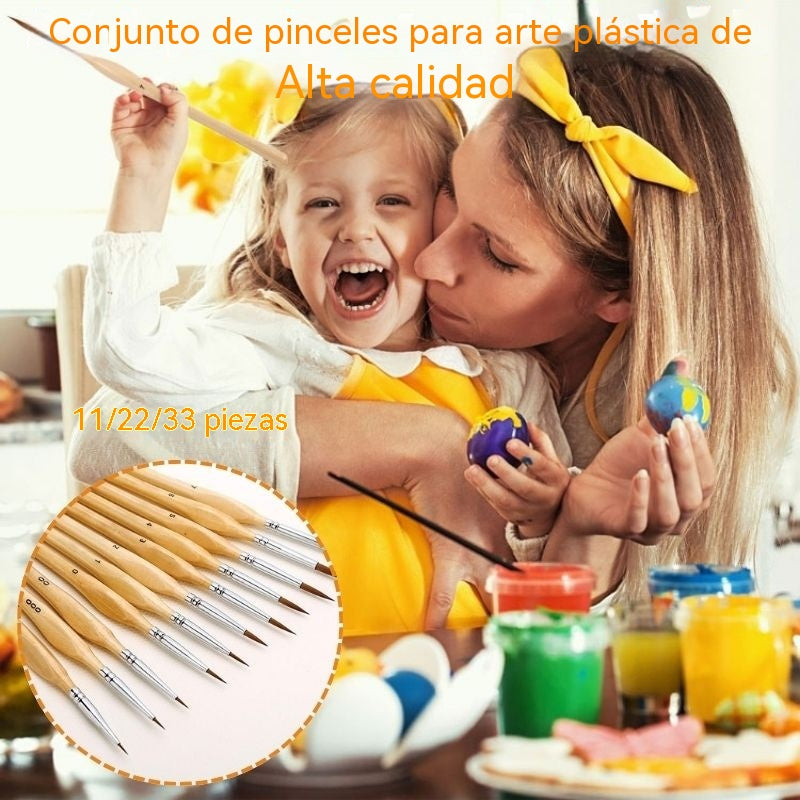 🎨【11piezas】✨Juego de pinceles artísticos de alta calidad