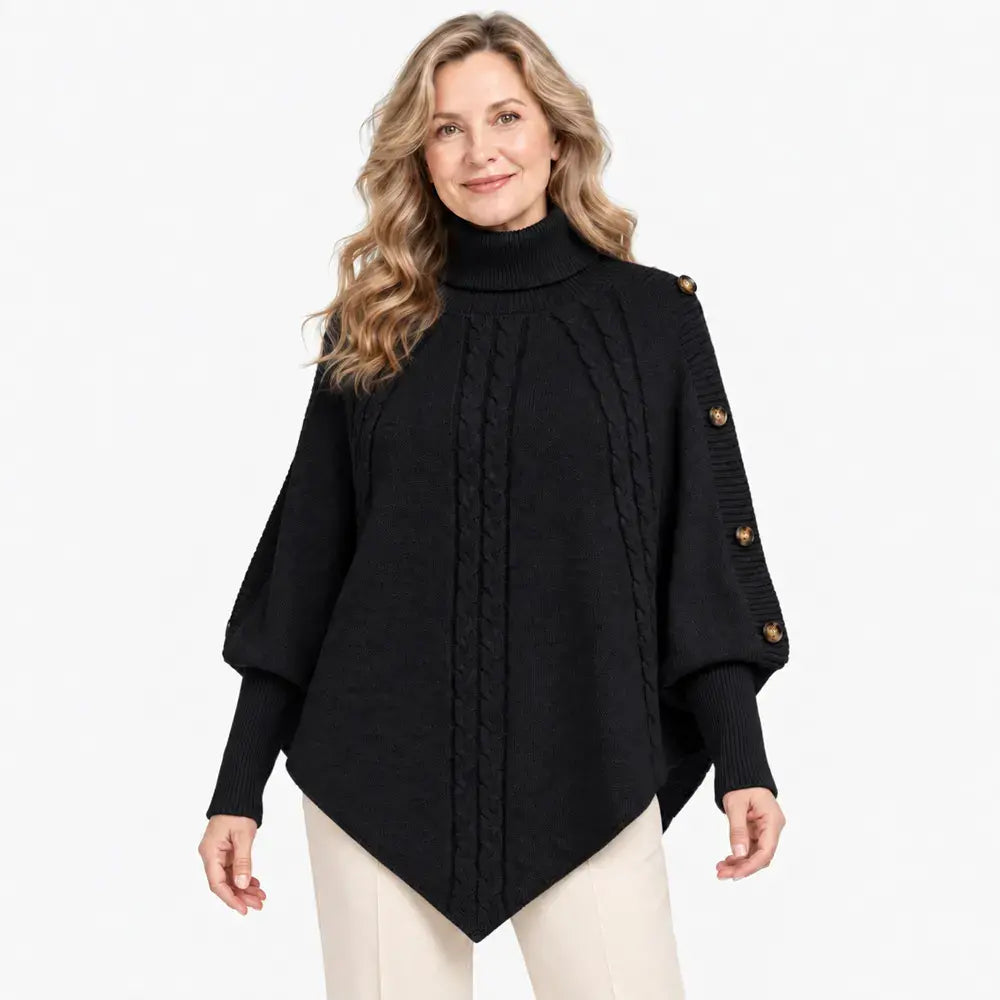 【S–3XL】Absolutna uspešnica za jesensko in zimsko sezono! S to toplo pleteno ogrinjalo lahko preprosto skrijete pomanjkljivosti postave. ✨