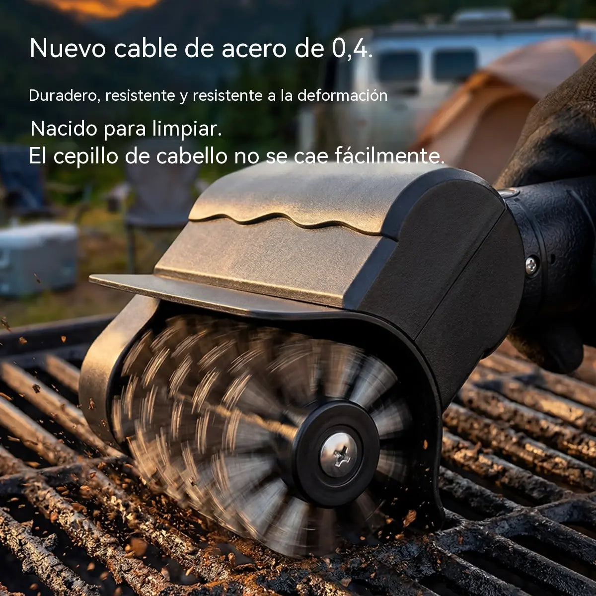 🔋🧹 Cepillo eléctrico inalámbrico para limpieza de barbacoas – batería de litio, multifuncional y fácil de usar 🔥🍖