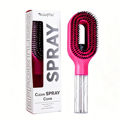 30%OFF🔥Un peine con función de pulverización de un solo botón para evitar eficazmente que el cabello se enrede.