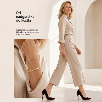 ✨ 50% zniżki! 🔷 Geometryczna bransoletka łańcuszkowa: Prosta, nowoczesna i wyrafinowana. Idealna do noszenia na co dzień lub jako ozdoba. Wygodna i uniwersalna. 💫