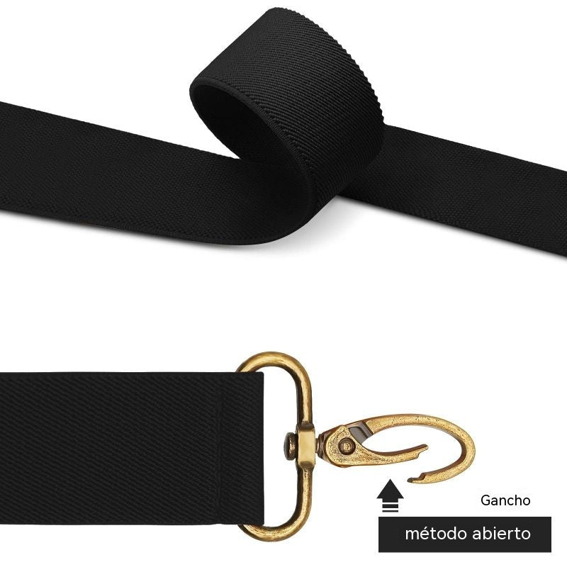 Tirantes cruzados para hombre con cierre de gancho.
