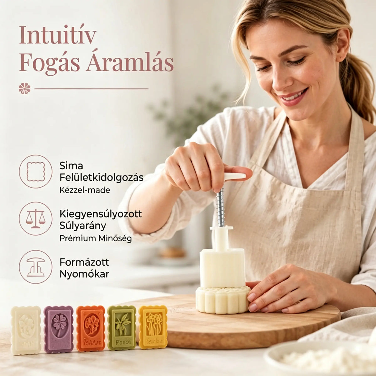 🔥Juego de moldes de 6 piezas por solo 24 €☕🍪Moldes manuales para hornear postres caseros