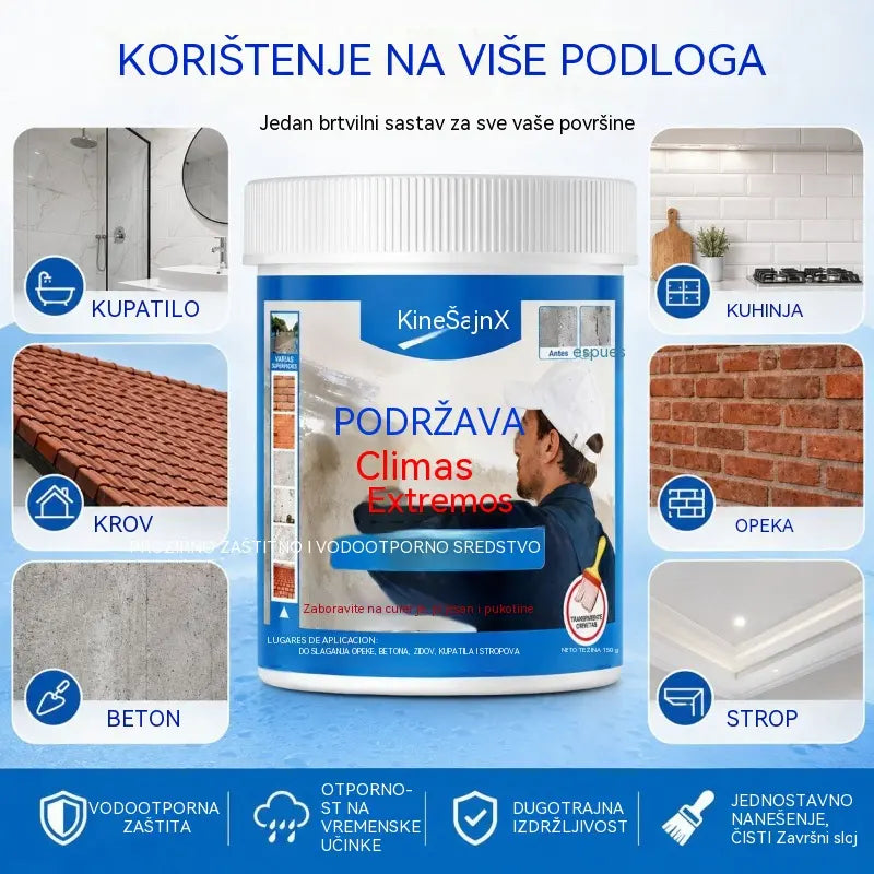 Večslojna vodotesna zaščitna tesnilna masa za popravila