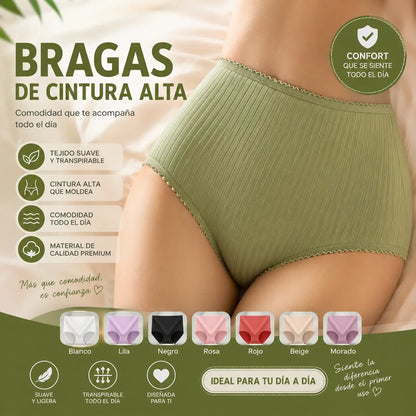 【8 piezas 】Último día con 50 % de descuento: bragas antibacterianas impermeables de cintura alta