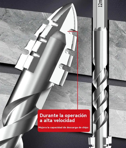 🥇【3+4+5+6+8+10+12+14+16mm】Broca excéntrica de acero de tungsteno superduro de séptima generación con borde dentado