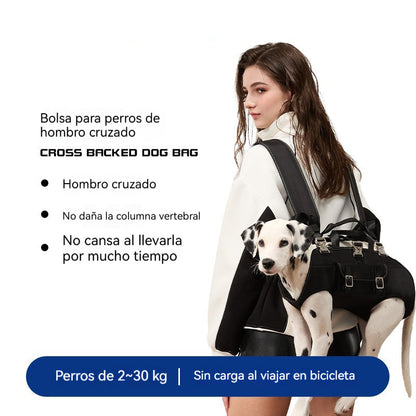 🐾【S-XL】Mochila transportadora para perros con correa para el hombro y el brazo