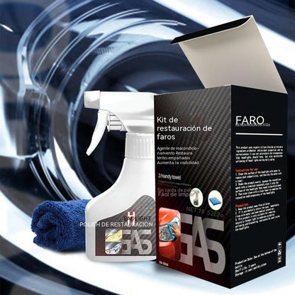 Kit de agente de recubrimiento cristalizador y reacondicionador de faros para automóviles 🚗✨