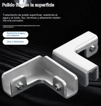 Clips para fijar azulejos, clips para vidrio, cierres para manijas, clips para macetas reforzados con aleación de aluminio.