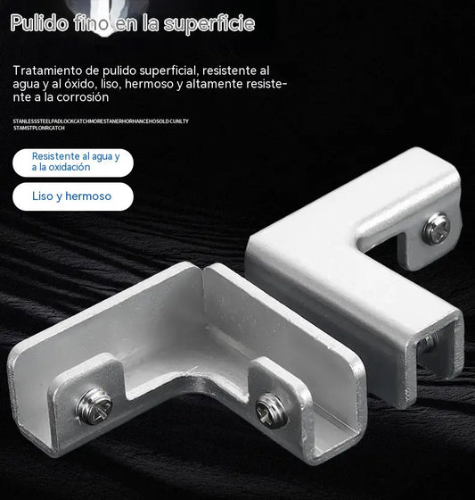 Clips para fijar azulejos, clips para vidrio, cierres para manijas, clips para macetas reforzados con aleación de aluminio.
