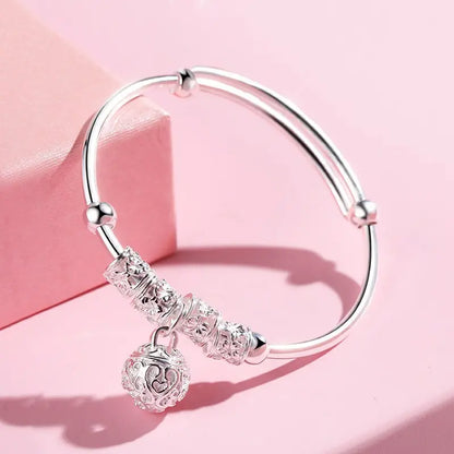 【50% de descuento】✨【Compra uno y llévate otro gratis】【2 piezas 27 euros】Pulsera ajustable de plata de ley 925
