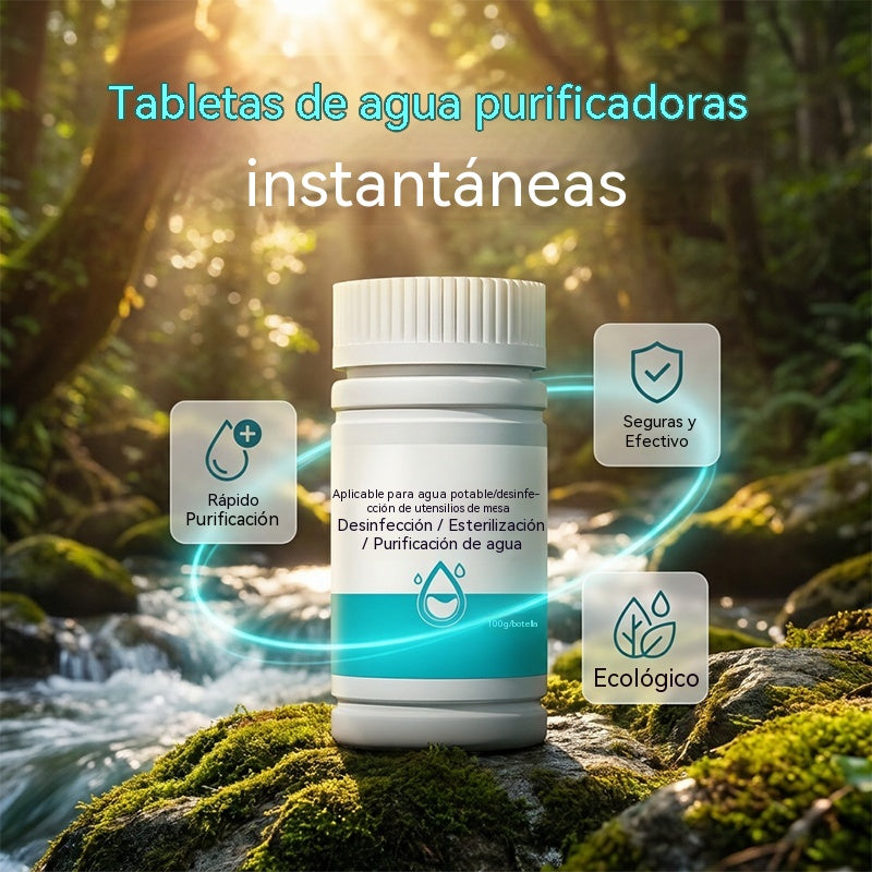 [2 botellas por 24 euros] Tabletas purificadoras de agua con dióxido de cloro de grado alimenticio