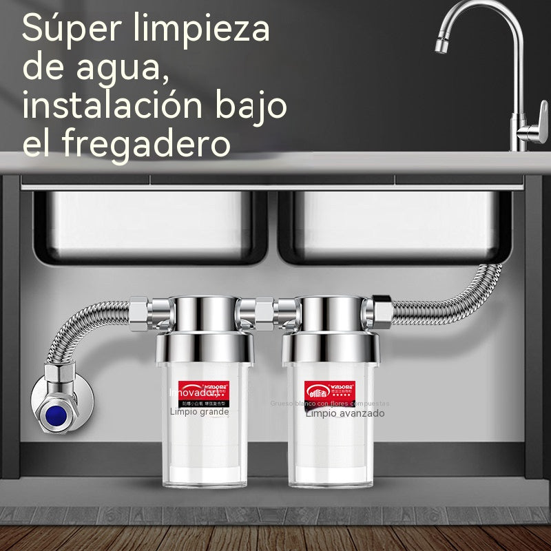 🔥Purificador de agua para debajo del fregadero, filtro para grifo de cocina, filtro de agua universal para cabezal de ducha de grifo de baño.