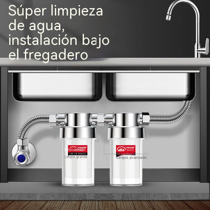🔥Purificador de agua para debajo del fregadero, filtro para grifo de cocina, filtro de agua universal para cabezal de ducha de grifo de baño.