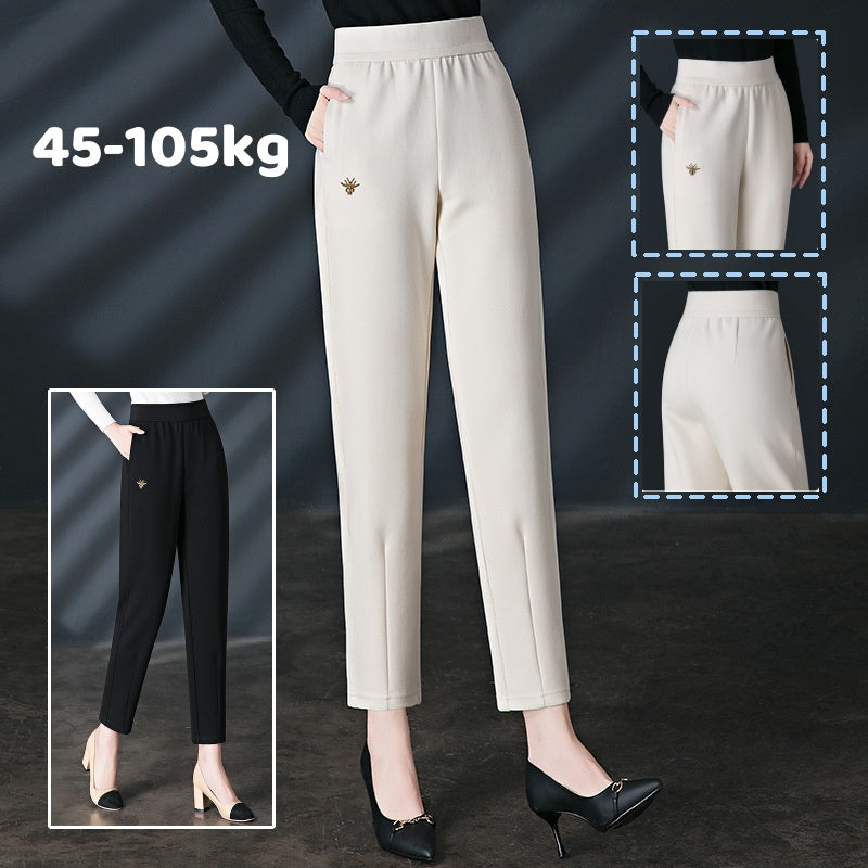 👖👖💘【45-105kg】Nuevos pantalones largos casuales de verano 2026, pantalones harem casuales de cintura alta, adelgazantes, sencillos y versátiles.
