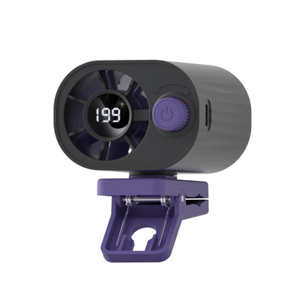 🌀 Ventilador manos libres con pantalla LED, clip integrado y 199 niveles de ajuste