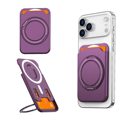 📱📎El soporte magnético para tarjetas de tu teléfono se transforma en un soporte giratorio de 360°, compatible con todas las marcas de teléfonos móviles.