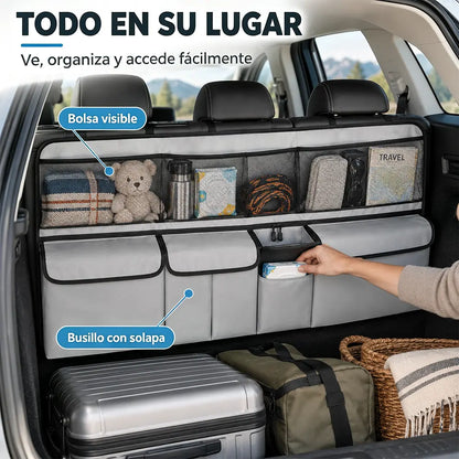 🚗🧰 Bolsa Organizadora para Maletero de Coche | Gran Capacidad, Resistente y Colgante para Guardar Herramientas y Accesorios