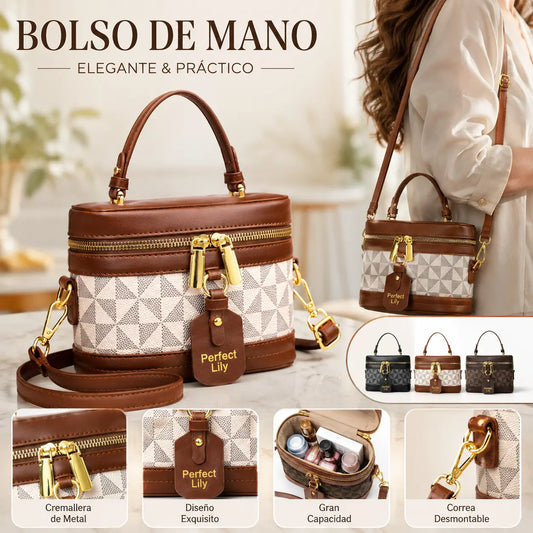Bolso de hombro/bandolera/mano cuadrado de estilo retro, nuevo, elegante y sofisticado para mujer.
