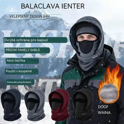 🎉🧣❄️ Teplá, větruodolná a dvouvrstvá fleecová čepice, která chrání i obličej – ideální na zimu.