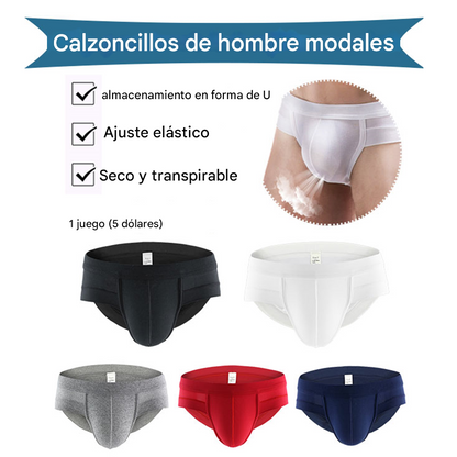 【5 piezas 29 euros】 Pantalones cortos de modal para hombre【M-4XL】
