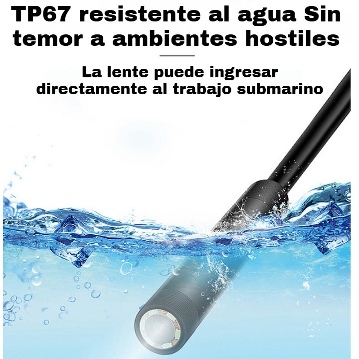 ‼️【5M】Cámara endoscópica plug and play - HD 1080p, resistente al agua IP67 y funciona directamente con iPhone, Android y iPad