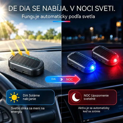 🔥Kúpte 1 a druhý získate zadarmo🔥🚗Kompaktné blikajúce LED svetlo proti krádeži na solárny pohon