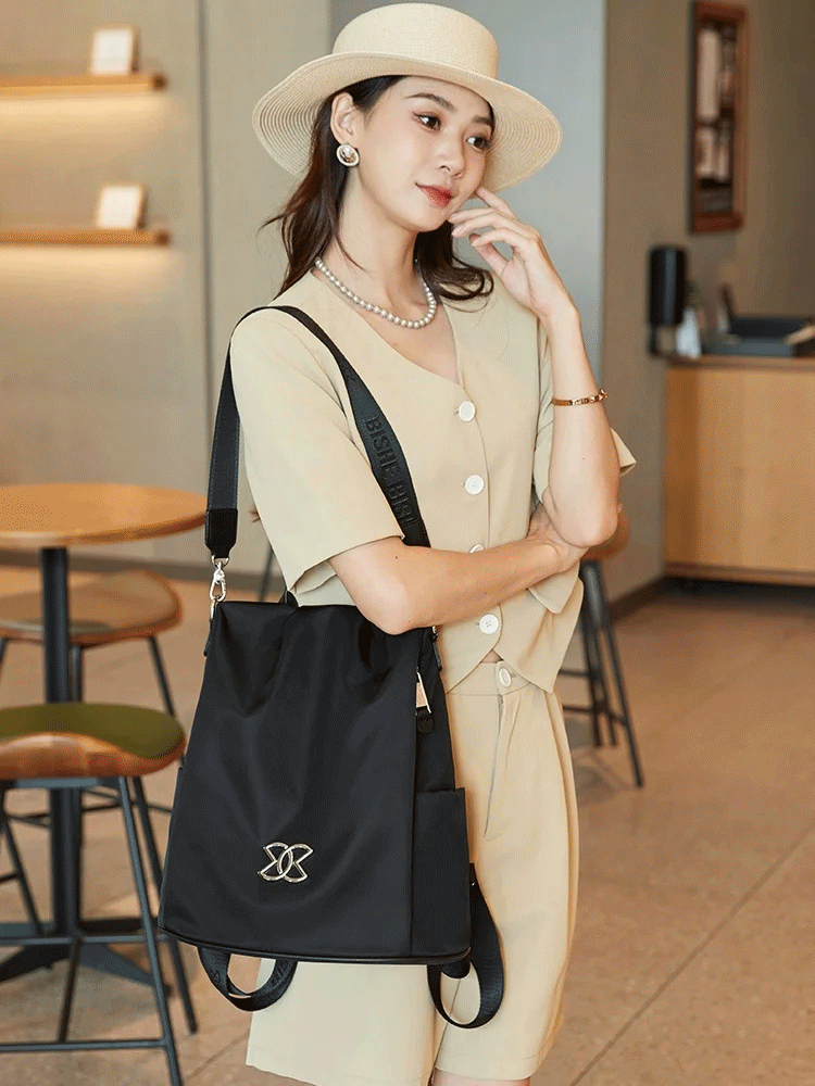 Bolso bandolera de tela Oxford ligero, multifuncional, de gran capacidad y antirrobo.