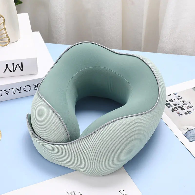 Almohada de viaje transpirable para el cuello en forma de U