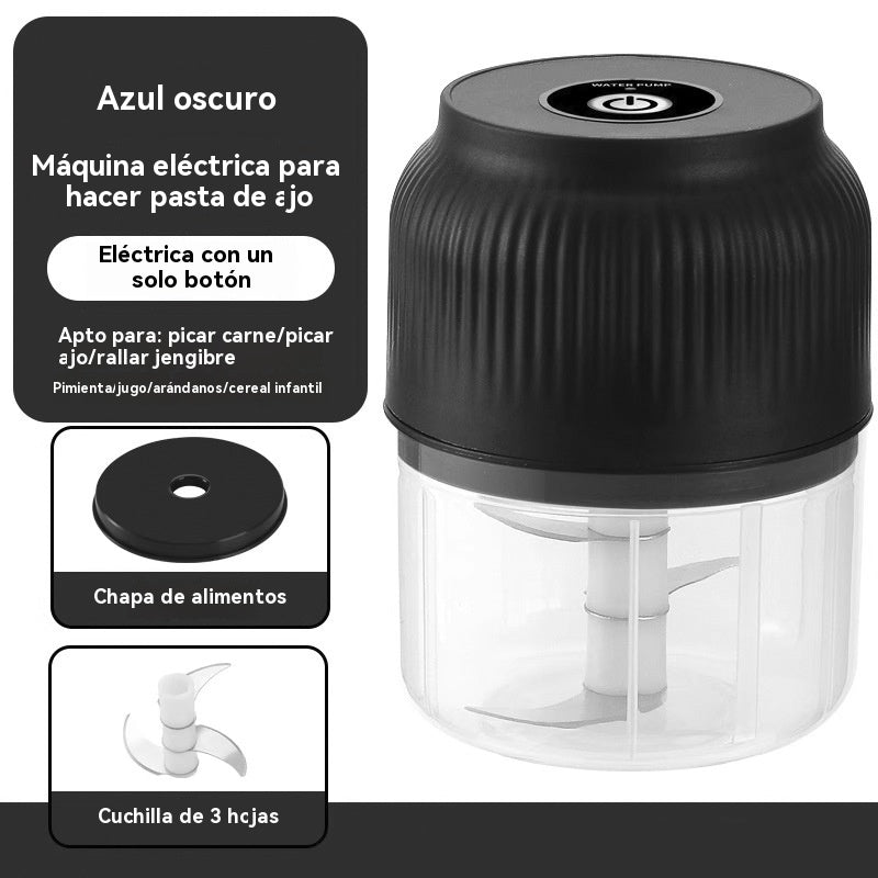 ✨⚡ Picadora de carne eléctrica multiusos ｜Pica ajo fácilmente, muele carne rápidamente, diseño recargable 🍖🧄
