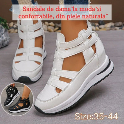 🌸【35-44】2025 Sandalias de mujer modernas y cómodas, fabricadas en piel auténtica