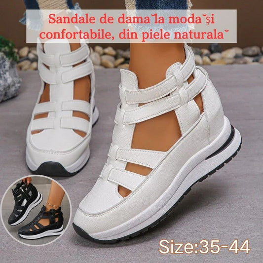 🌸【35-44】2025 Sandalias de mujer modernas y cómodas, fabricadas en piel auténtica