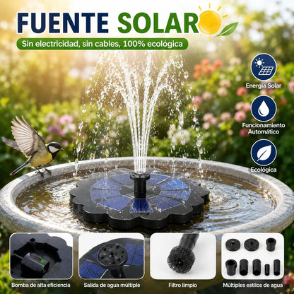 Bomba de fuente solar flotante: bomba de agua de alta eficiencia compatible con múltiples patrones de chorro.