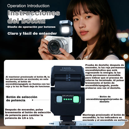 📢📢 ¡50% DE DESCUENTO! ⏰ Flash de cámara recargable de bolsillo