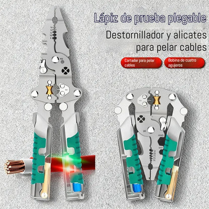 🛠️🛡️Destornillador comprobador de voltaje multifuncional plegable！！