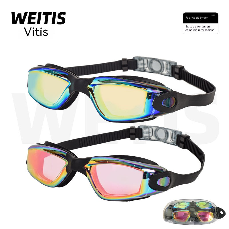 💥【Compra 1 y llévate 1 gratis】Gafas de natación impermeables y antivaho de alta definición, artículos de natación para hombres y mujeres.