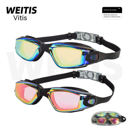 💥【Compra 1 y llévate 1 gratis】Gafas de natación impermeables y antivaho de alta definición, artículos de natación para hombres y mujeres.