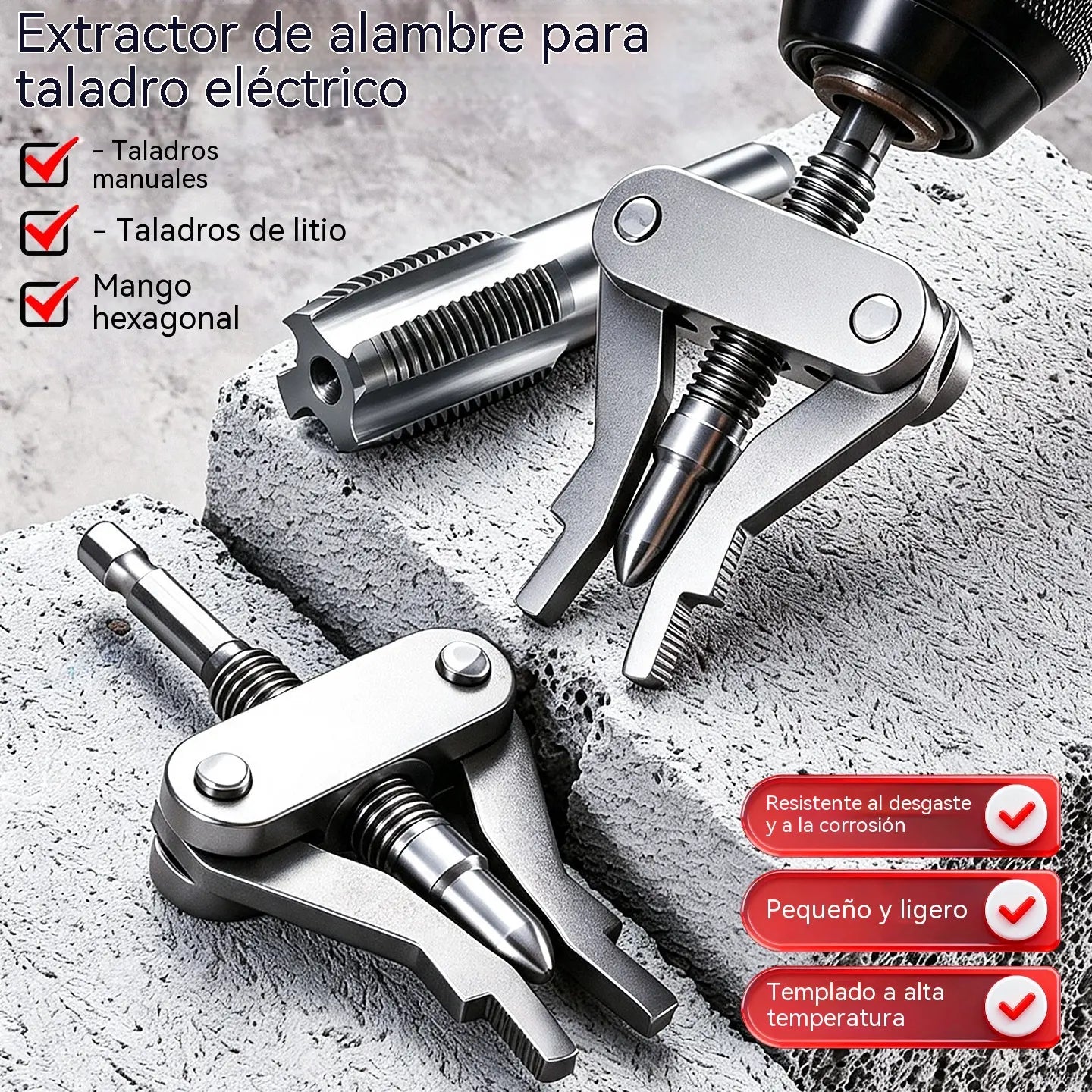 🛠️ Extractor universal de tuberías rotas 3 en 1