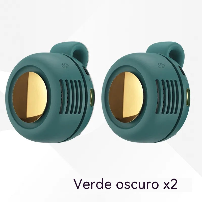 【2 unidades】Mini ventilador portátil con pinza para ropa, rotación ajustable de 360°, refrigeración ultrasilenciosa, flujo de aire natural y saludable, recargable por USB