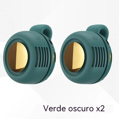【2 unidades】Mini ventilador portátil con pinza para ropa, rotación ajustable de 360°, refrigeración ultrasilenciosa, flujo de aire natural y saludable, recargable por USB