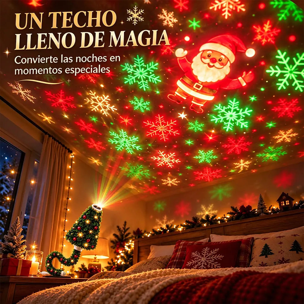🎄🎈Luz de proyección navideña USB