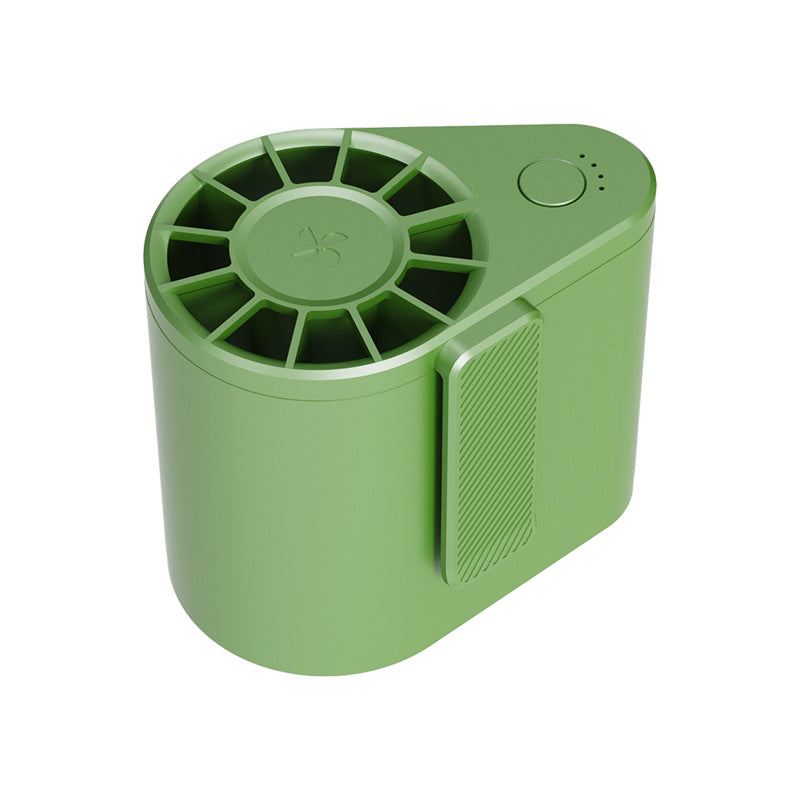💨🌀 Nuevo mini ventilador portátil recargable por USB para exteriores, que se lleva en la cintura.
