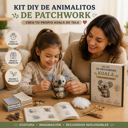 🧵Kit de animales de patchwork DIY – Crea tus propios animales adorables