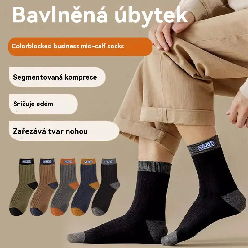 ❤️【1 sada】10 páry za 540Kč🧦Pánské hřejivé a zápach odpuzující ponožky - odvádějí pot a jsou prodyšné, udržují nohy v suchu a pohodlí