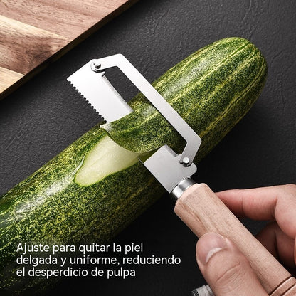 ✅Compra 1 y llévate 1 gratis (2 artículos) 🧅🔪 Pelador de cocina multifuncional: ¡Pela, corta verduras, abre botellas! 🔥