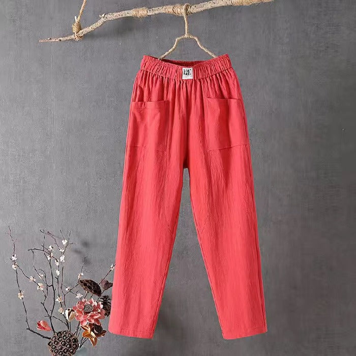 🌿🌈【Oferta por tiempo limitado】【M-4XL】Nuevos pantalones de pierna ancha para mujer, nuevos de la colección primavera 2026. Pantalones casuales cómodos.